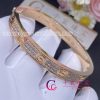 Cartier Love Bracelet in 18K Rose Gold and Pave Diamonds N6036917 – Width 6.7 mm