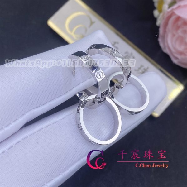 Cartier Love Earrings 18k White Gold B8301500