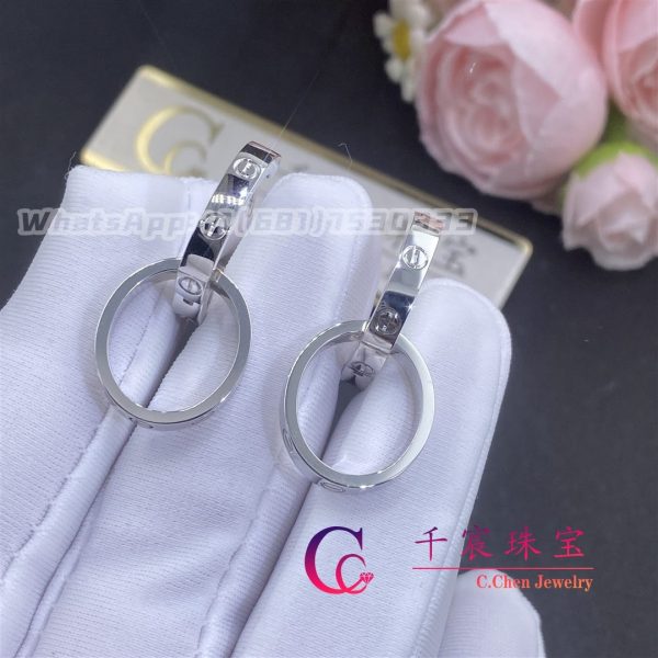 Cartier Love Earrings 18k White Gold B8301500