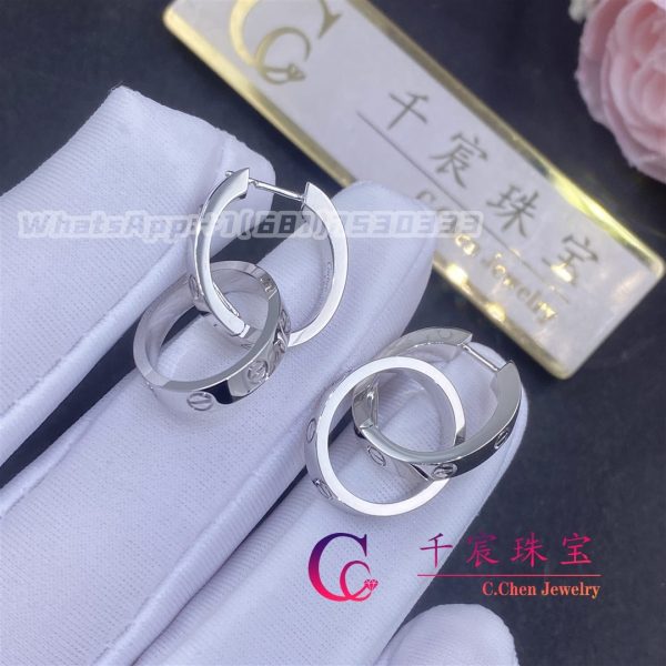 Cartier Love Earrings 18k White Gold B8301500