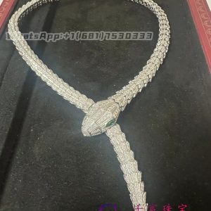 Bulgari Serpenti Diamond Necklace Pavé Diamond 261226