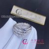 Bulgari Serpenti Viper Two-Coil Ring 18K White Gold Set With Demi-Pavé Diamonds