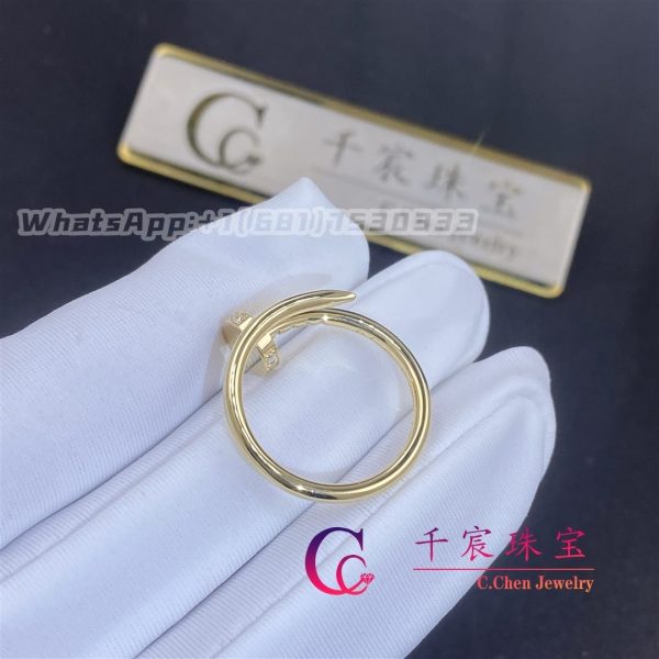 Cartier Juste un Clou ring, small model, 18K yellow gold diamonds B4244900