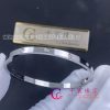 Cartier Love Bracelet, Small Model 18K White Gold and 10 Diamonds B6048017