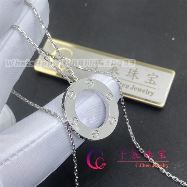 Cartier Love Necklace 18k White Gold B7014300