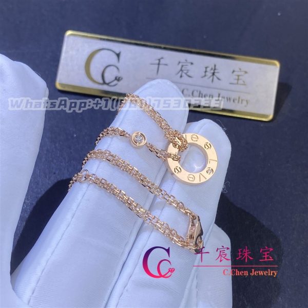 Cartier Love Necklace In 18K Rose Gold B7224509