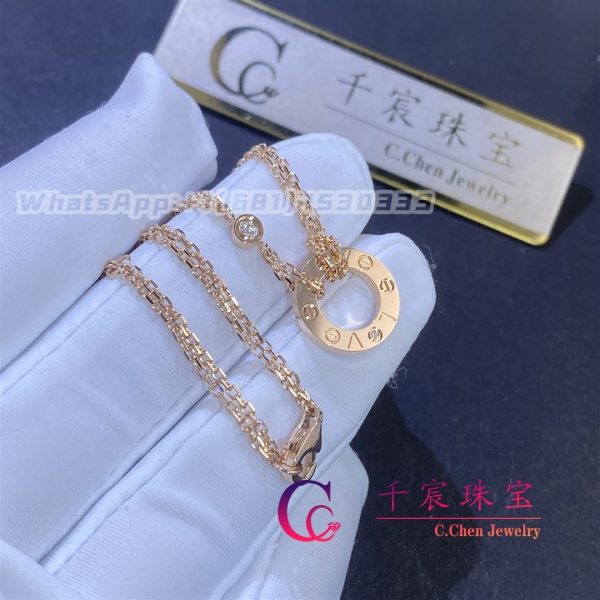 Cartier Love Necklace In 18K Rose Gold B7224509