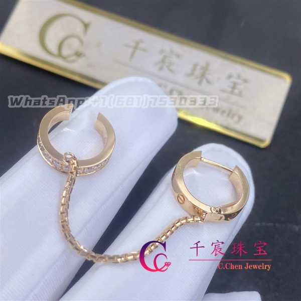 Cartier Love Single Earring Rose Gold