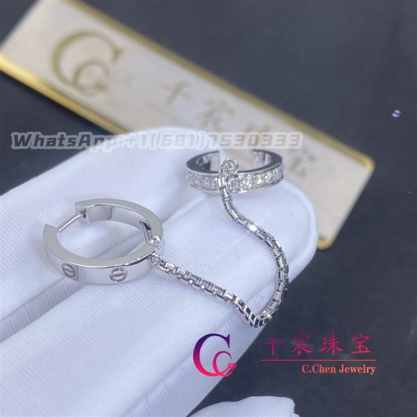 Cartier Love Single Earring White Gold