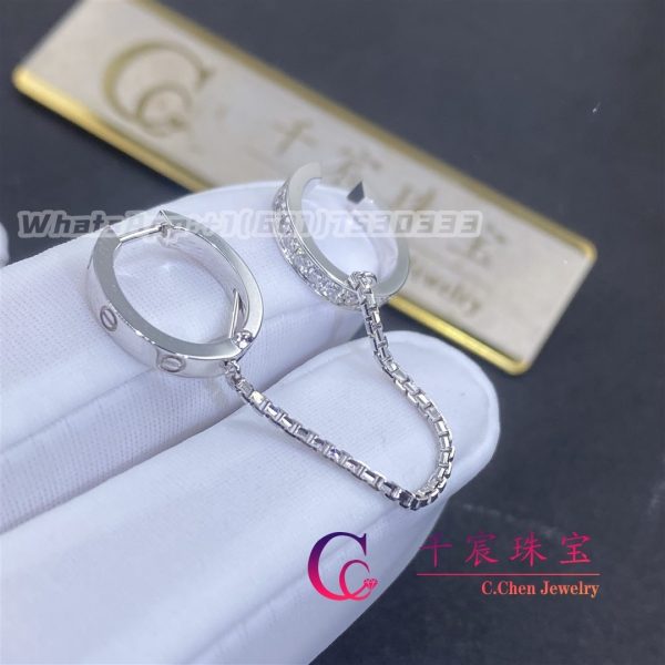 Cartier Love Single Earring White Gold