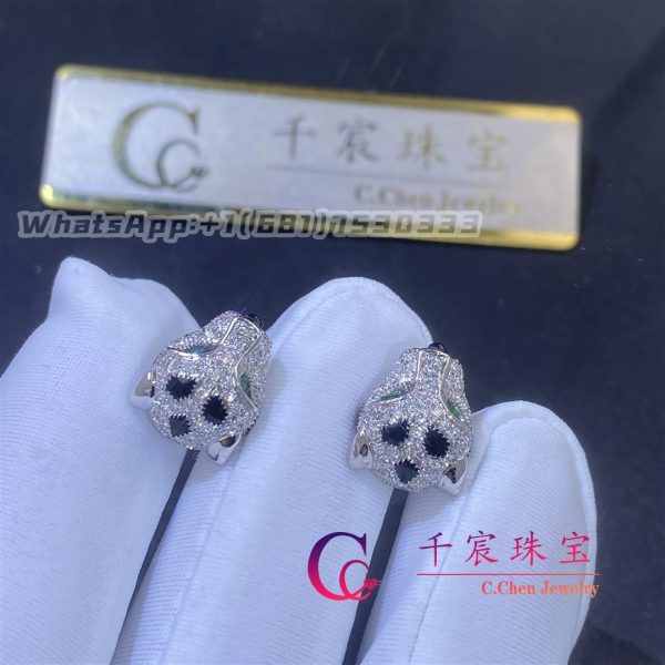 Cartier Panthère de Cartier earrings 18K white gold N8515269