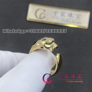 Cartier Panthère De Cartier Ring in 18K Yellow Gold and onyx B4230800