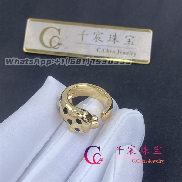 Cartier Panthère De Cartier Ring in 18K Yellow Gold and onyx B4230800