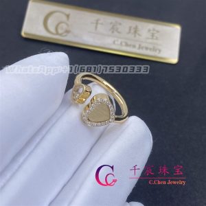 Chopard Happy Hearts Golden Hearts Ring yellow gold and diamonds @82A107-0900