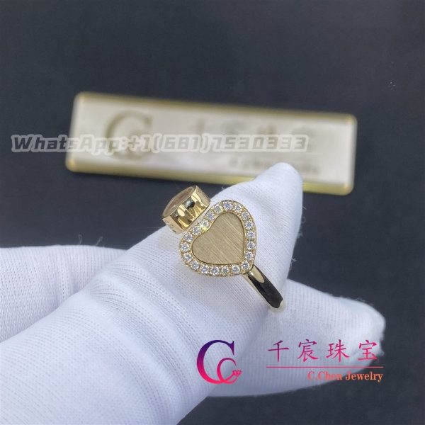 Chopard Happy Hearts Golden Hearts Ring yellow gold and diamonds @82A107-0900