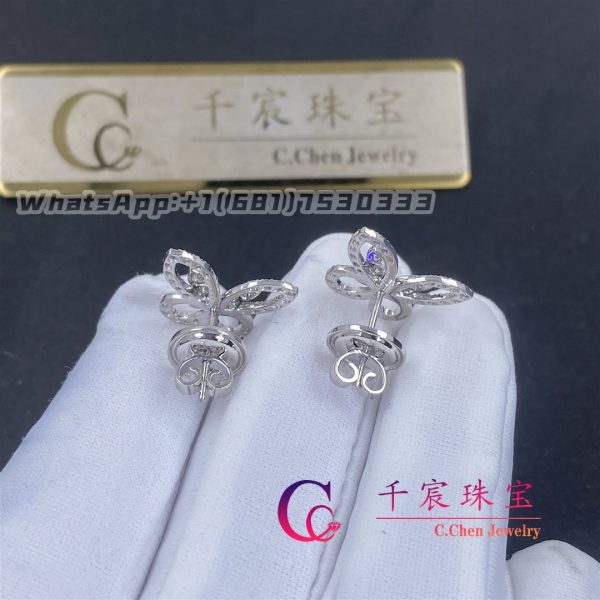 Graff Butterfly Silhouette Diamond Mini Stud Earrings RGE1574