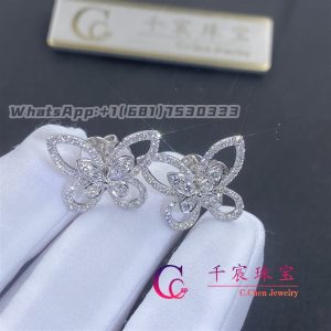 Graff Butterfly Silhouette Diamond Stud Earrings RGE879