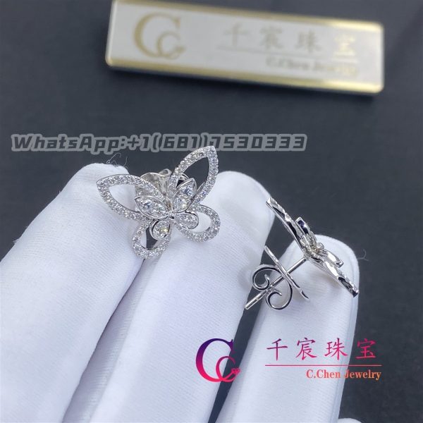 Graff Butterfly Silhouette Diamond Stud Earrings RGE879