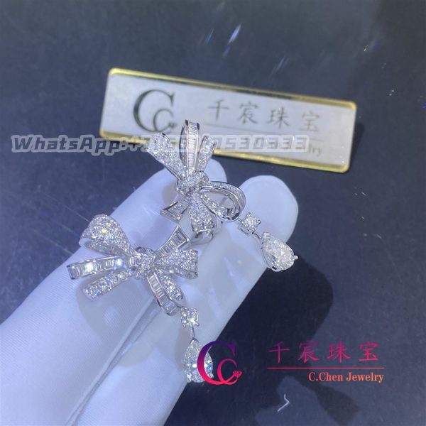 Graff Tilda’s Bow Classic Diamond Drop Earrings RGE1276