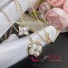 Louis Vuitton Color Blossom Necklace Pink Mother-of-pearl and White Mother-of-pearl Q94355