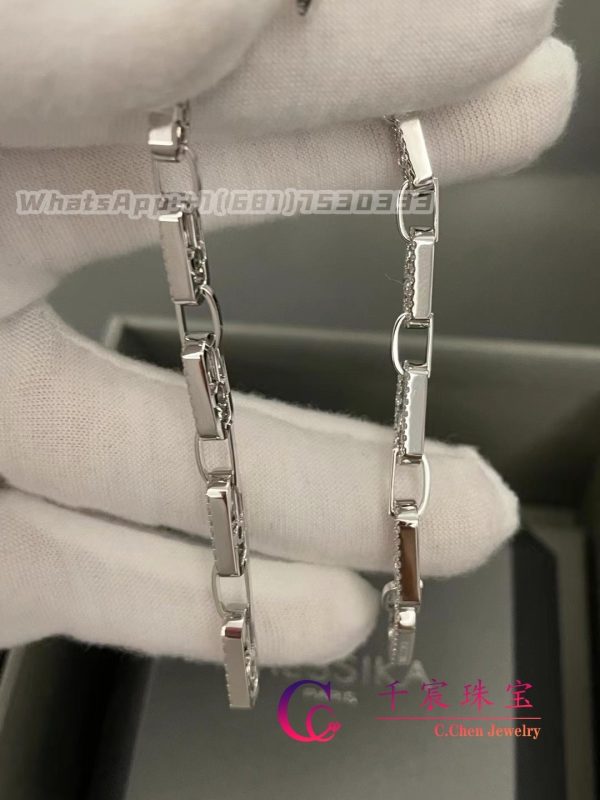 Messika Move Link Multi Pendant Earrings White Gold Diamond Earrings 12011-WG