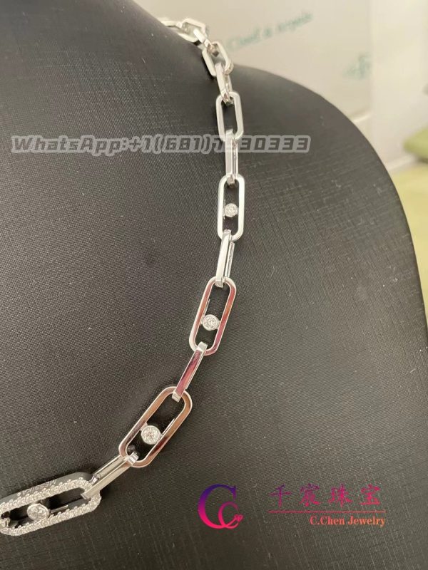 Messika Move Link White Gold For Her Diamond Necklace 12853-WG