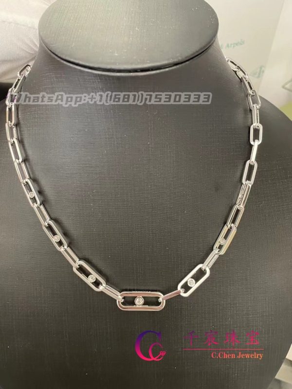 Messika Move Link White Gold For Her Diamond Necklace 12853-WG