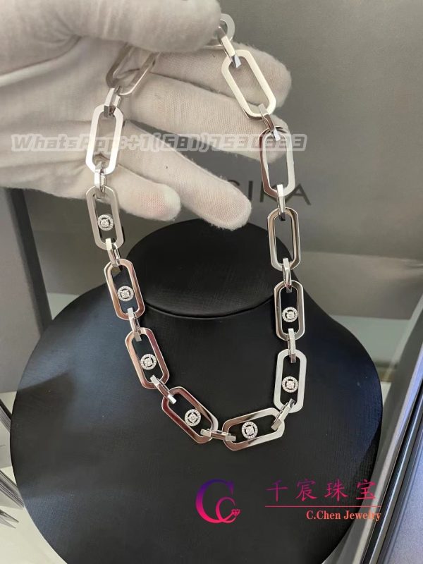 Messika So Move XL White Gold For Her Diamond Necklace 13080-WG