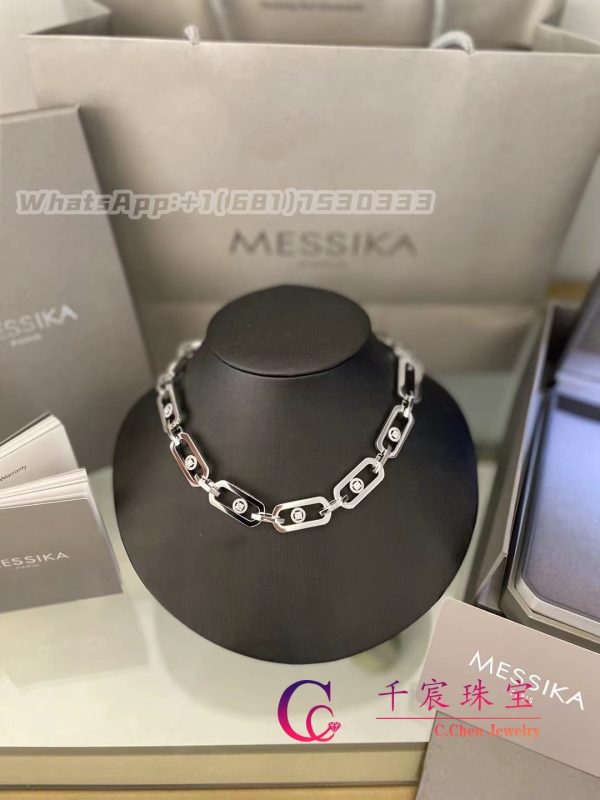 Messika So Move XL White Gold For Her Diamond Necklace 13080-WG