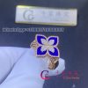 Roberto Coin Princess Flower ring rose gold with lapis lazuli Small version 20mm