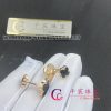 Van Cleef & Arpels Alhambra cufflinks rose gold Onyx