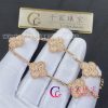 Van Cleef & Arpels Vintage Alhambra Bracelet 5 Motifs 18K Rose Gold VCARN9T300