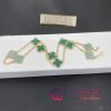 Van Cleef & Arpels Vintage Alhambra Necklace, 10 Motifs in 18K Yellow Gold and Malachite VCARO3QJ00