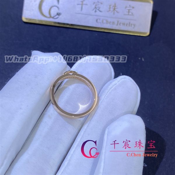 Chaumet Liens Évidence wedding band Rose gold, diamonds, 3mm 082560